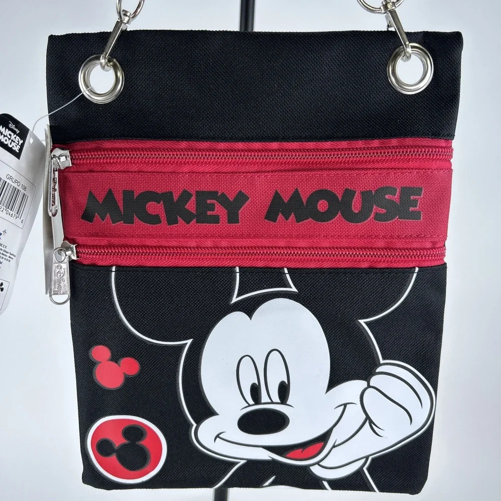 NEW Disney Mickey Mouse Crossbody Bag Handbag Mickey Travel Purse Wallet w/ Tags